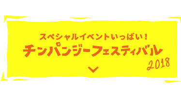 スペシャルイベントいっぱい！　チンパンジーフェスティバル2018