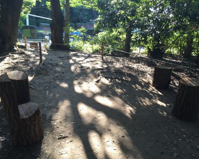 丸太ベンチ3