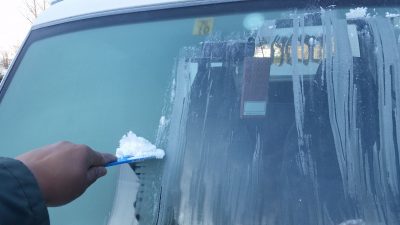 ガラスの氷削りました