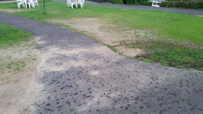 ポツポツ雨が
