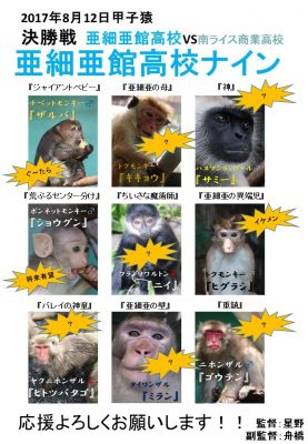 先走り甲子猿決勝ＰＯＰ
