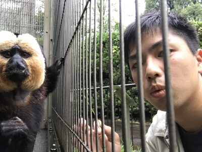 モップくんとツーショット