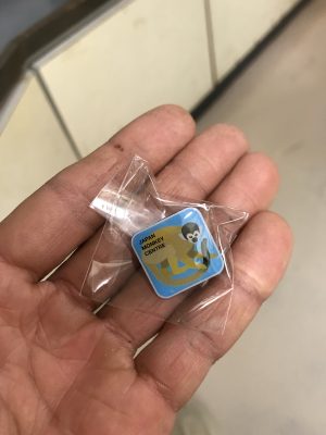 リスザルピンバッジ！