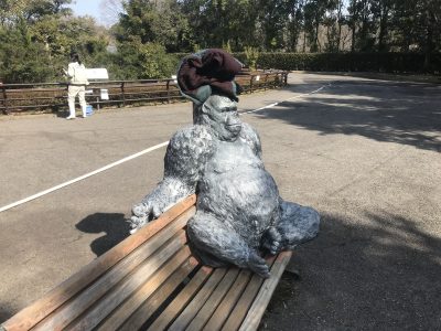 ゴリラの上に上着しょうめ